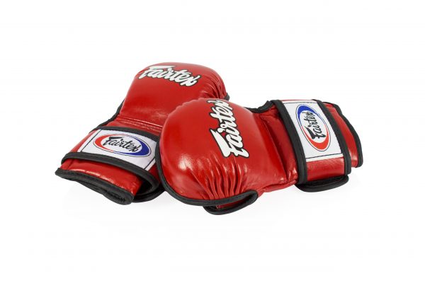 Fairtex Double Wrist Wrap Closure MMA Red Sparring Gloves - FGV15