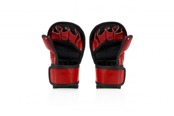 Fairtex Double Wrist Wrap Closure MMA Sparring Gloves - FGV15 Red Color
