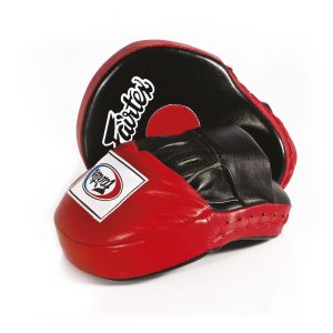 Fairtex FMV9 Contoured Focus Mitts-Black Red