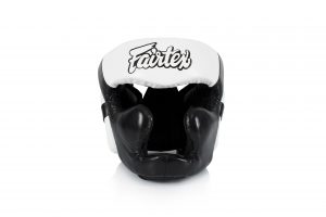 HG13 Fairtex Black White Full Coverage Headguard