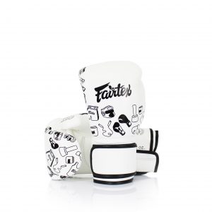 Fairtex White Street Art Graffiti Boxing Gloves BGV14