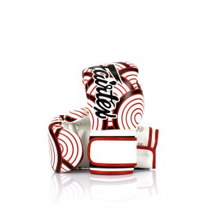 Fairtex Japanese Art Boxing Gloves BGV14 - White with Red and Black