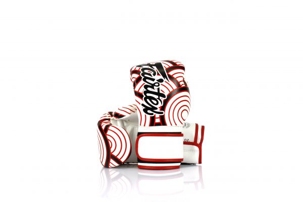 Fairtex Japanese Art Boxing Gloves BGV14 - White with Red and Black