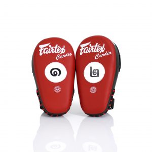 Fairtex FMV12 Microfiber Pads-Red/Black