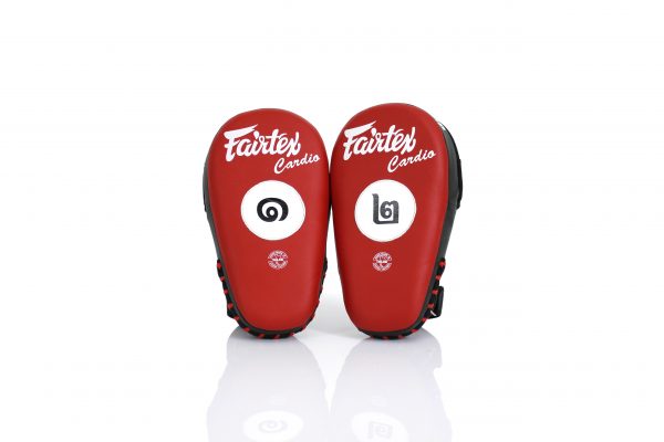 Fairtex FMV12 Microfiber Pads-Red/Black