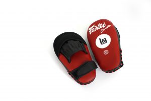 Fairtex FMV12/Black Red Microfiber Pads