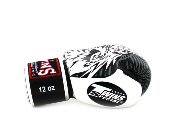 FBGV50 Boxing Gloves White Black Wolf