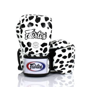 Fairtex BGV1 Fancy Boxing Gloves White Dalmatian