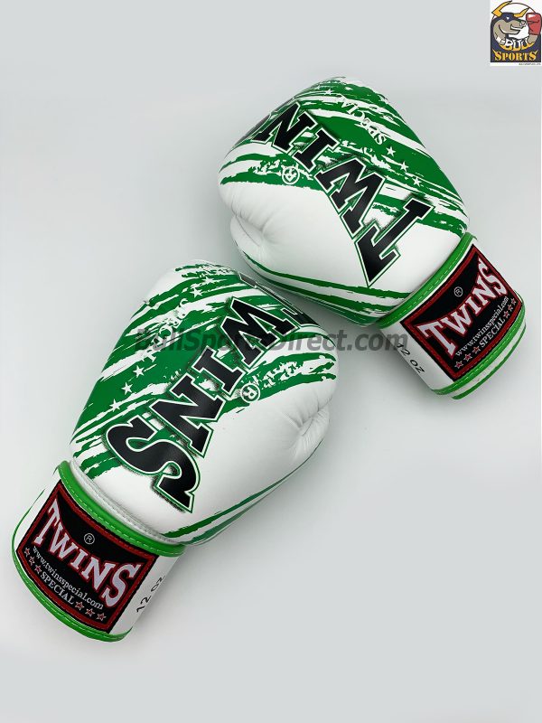 Twins Boxing Gloves FBGV-TW2 White Green