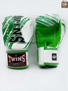 Twins FBGV-TW2 White Green Boxing Gloves