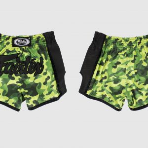 Fairtex Slim Cut Shorts -Green Camo