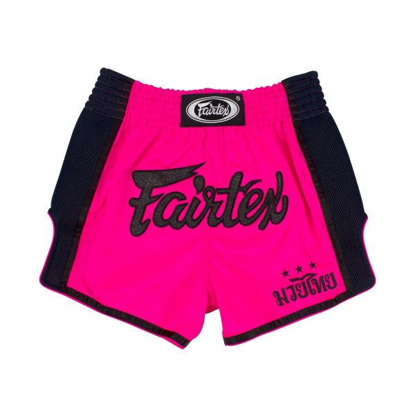 Fairtex Slim Cut Shorts - Shocking Pink