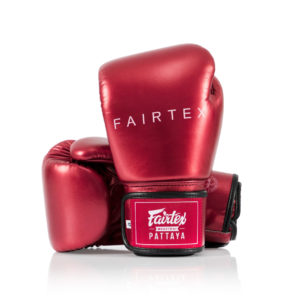Fairtex Red "Metallic" Boxing Gloves - BGV22