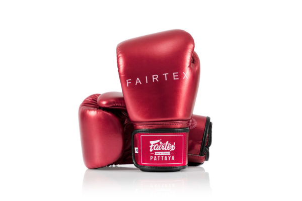 Fairtex Red "Metallic" Boxing Gloves - BGV22