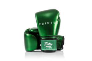 Fairtex BGV22 "Metallic" Micro Fiber Leather Boxing Gloves-Green