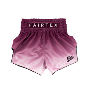 Fairtex Slim Cut Shorts-Maroon Fade