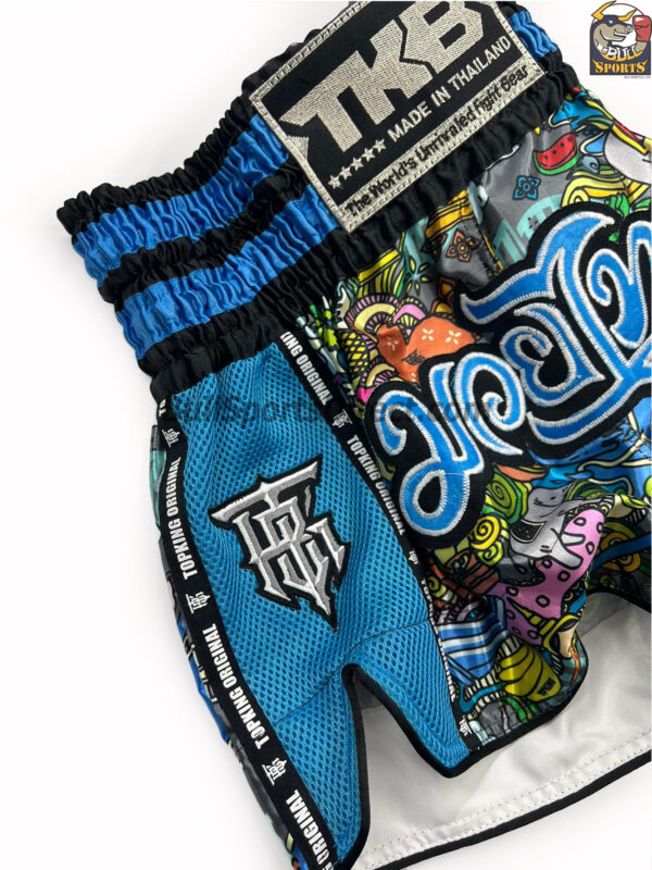 Top King Blue Muay Thai Shorts