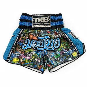 Top King Muay Thai Shorts Blue