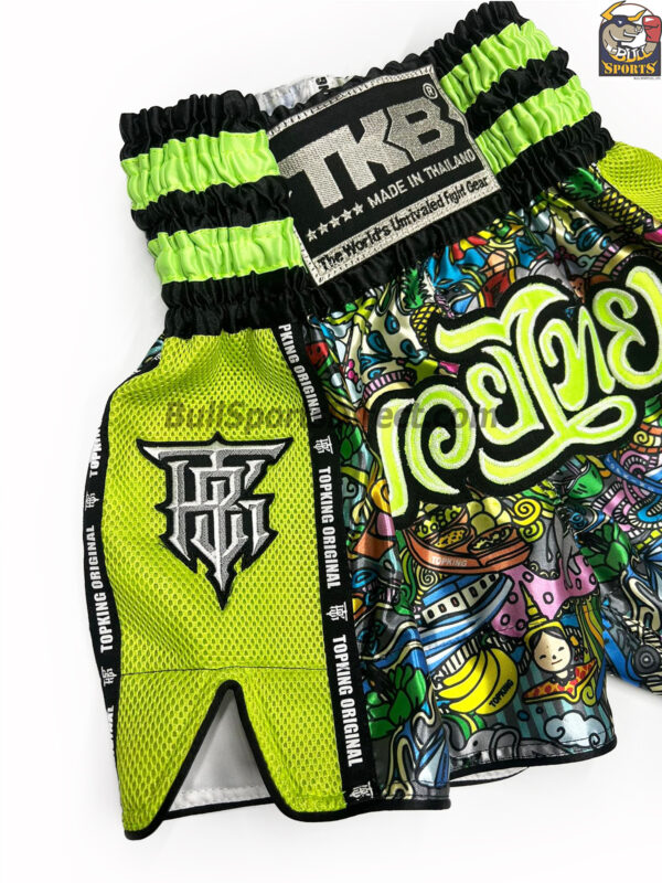 Top King Green Muay Thai Shorts