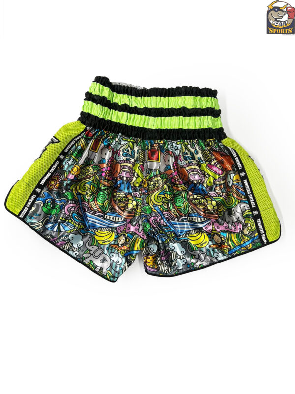 Muay Thai Green Shorts Top King