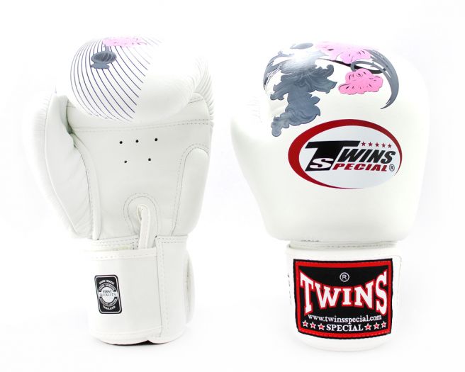Pink-White1.jpg Twins Boxing Gloves FBGV-13 Sakura - Image 1