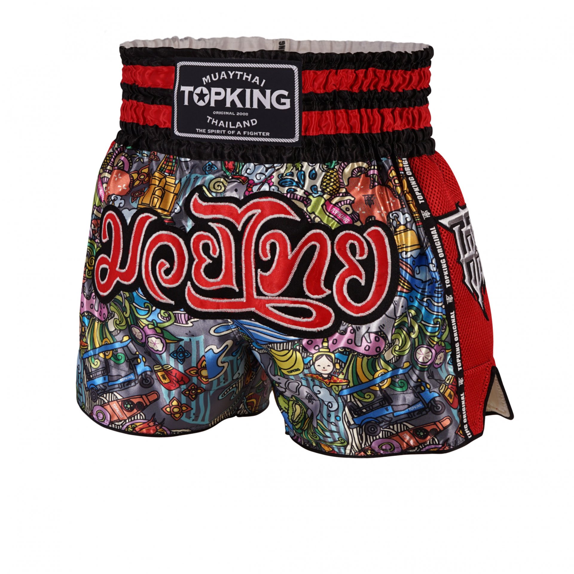 TKTBS_223_RD.jpg Top King - TKTBS-223 Shorts - Muay Thai - Image 1