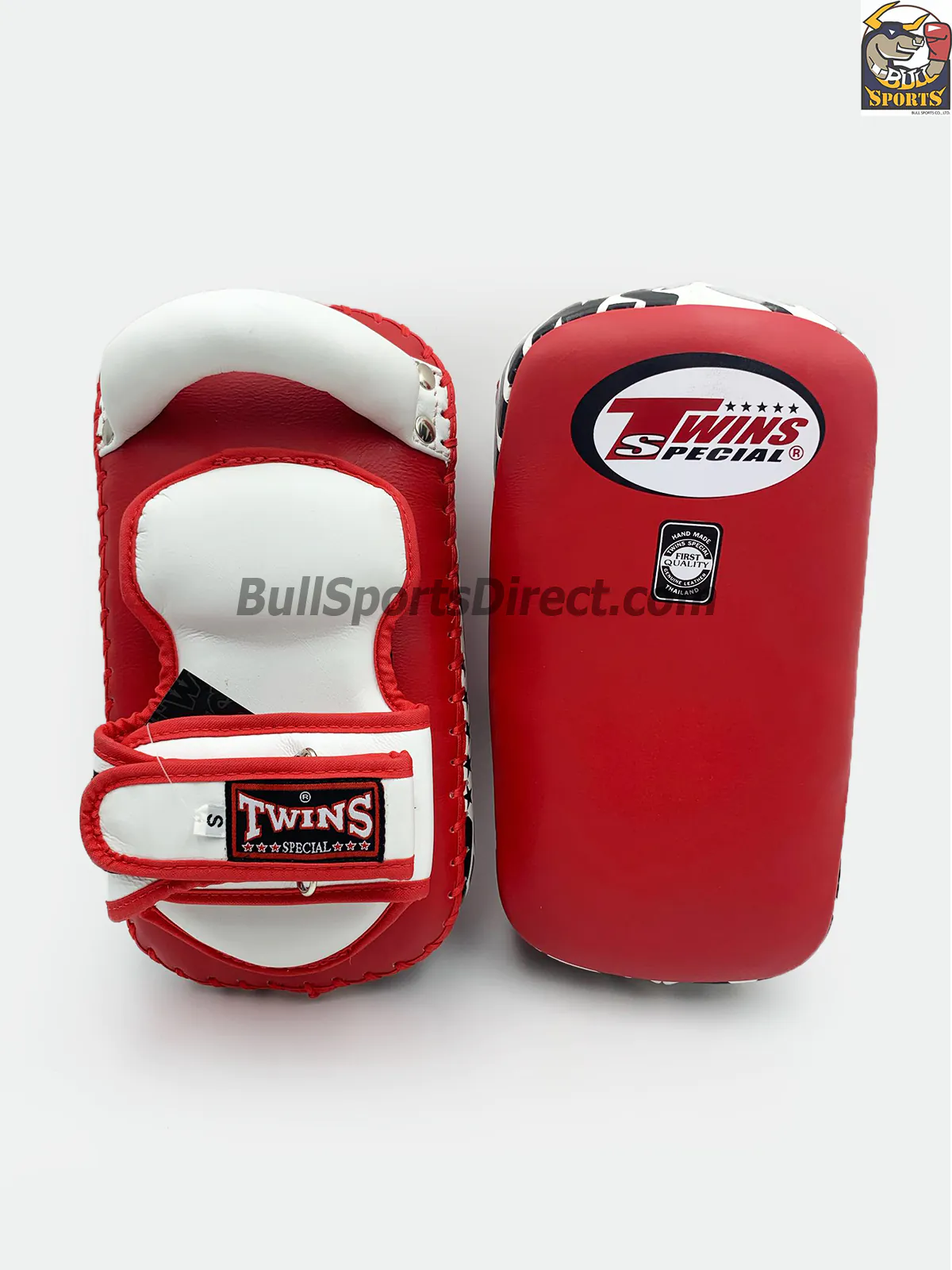 Twins-KPL-12 Deluxe Kicking Pads (1) Twins-KPL-12 Kicking Pads Red White