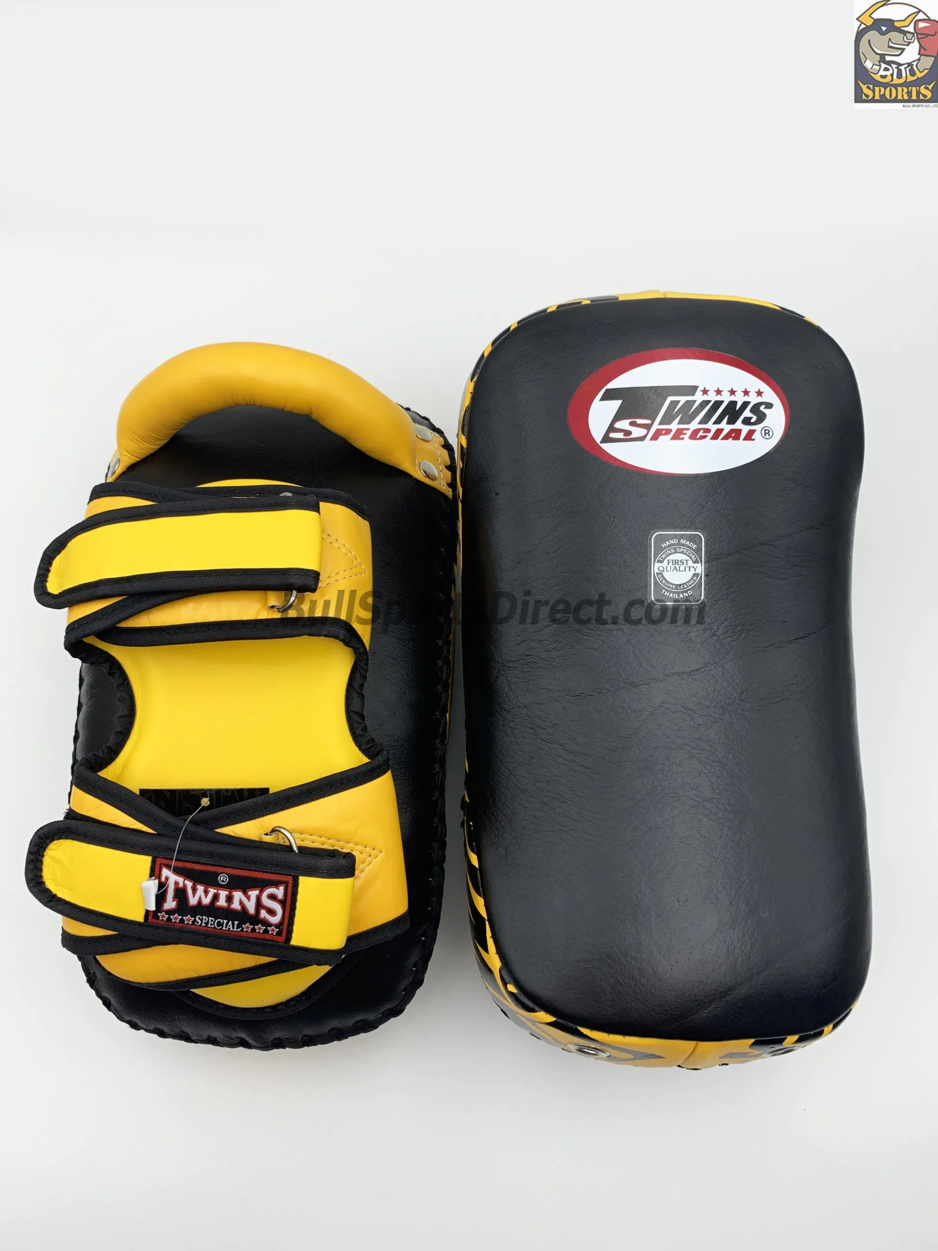 Twins-KPL-12 Deluxe Kicking Pads (17) Twins-KPL-12 Black Yellow