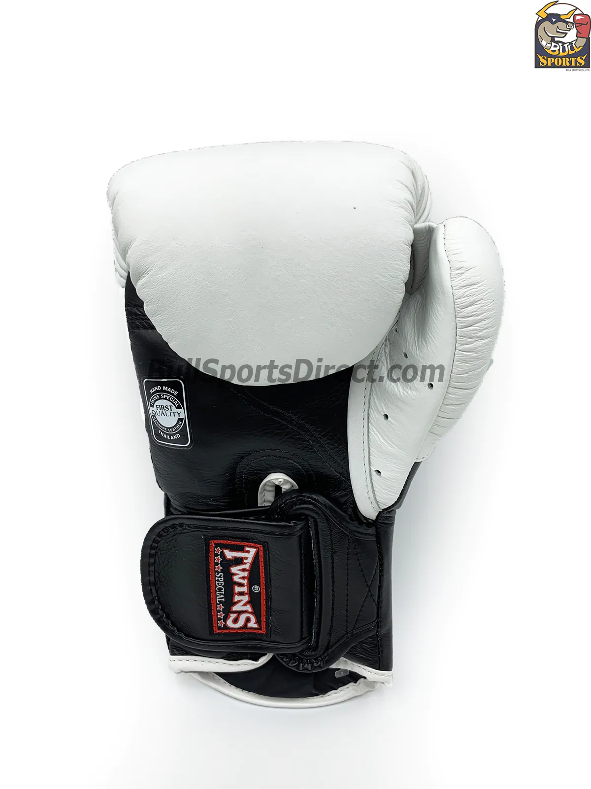 Twins Boxing Gloves – BGVL-6 White Black (6) Twins Boxing Gloves BGVL6 White Black by Twins Fight Gears
