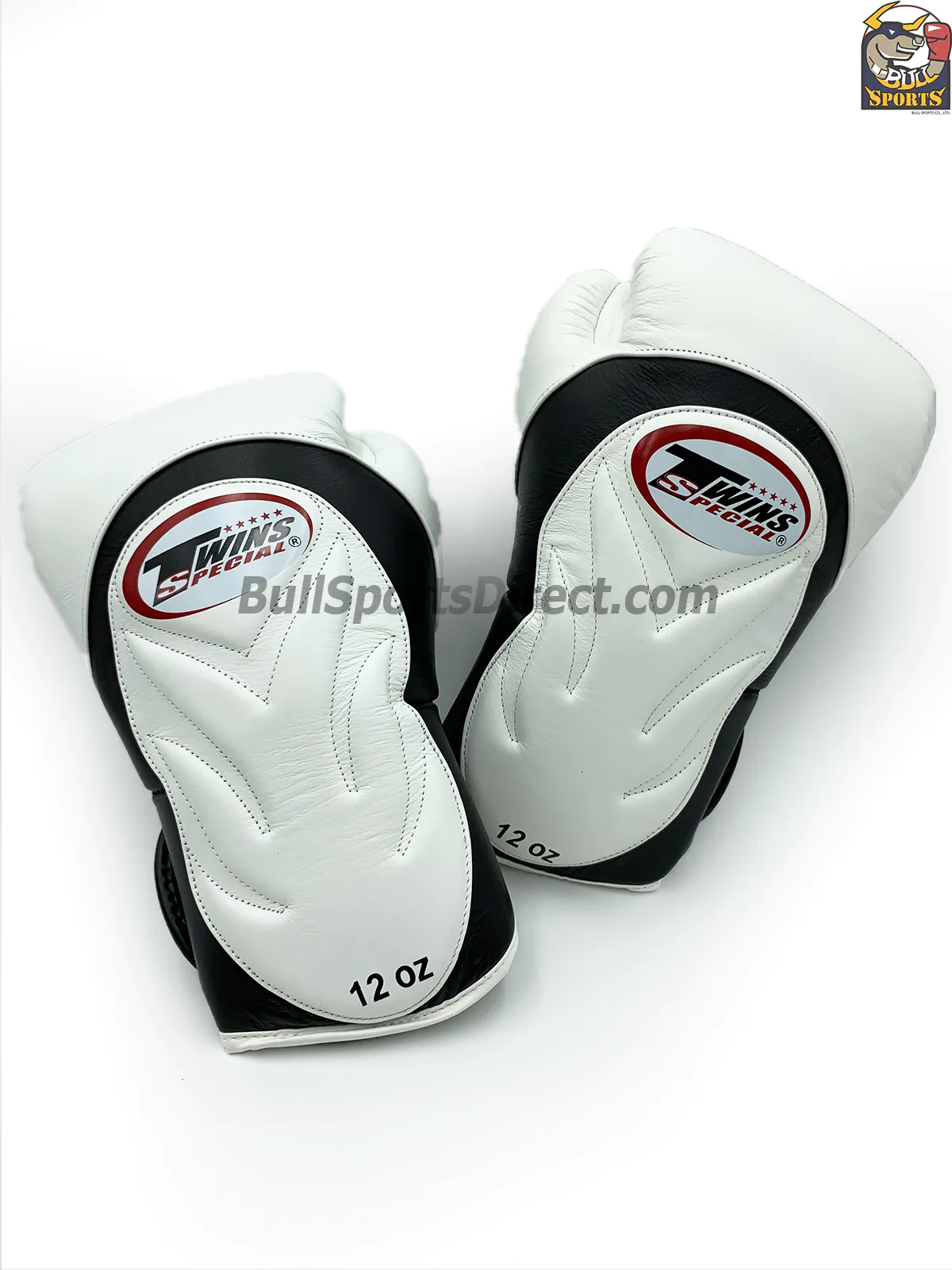 Twins Boxing Gloves – BGVL-6 White Black (9) Twins Sparring Gloves BGVL6-Black White