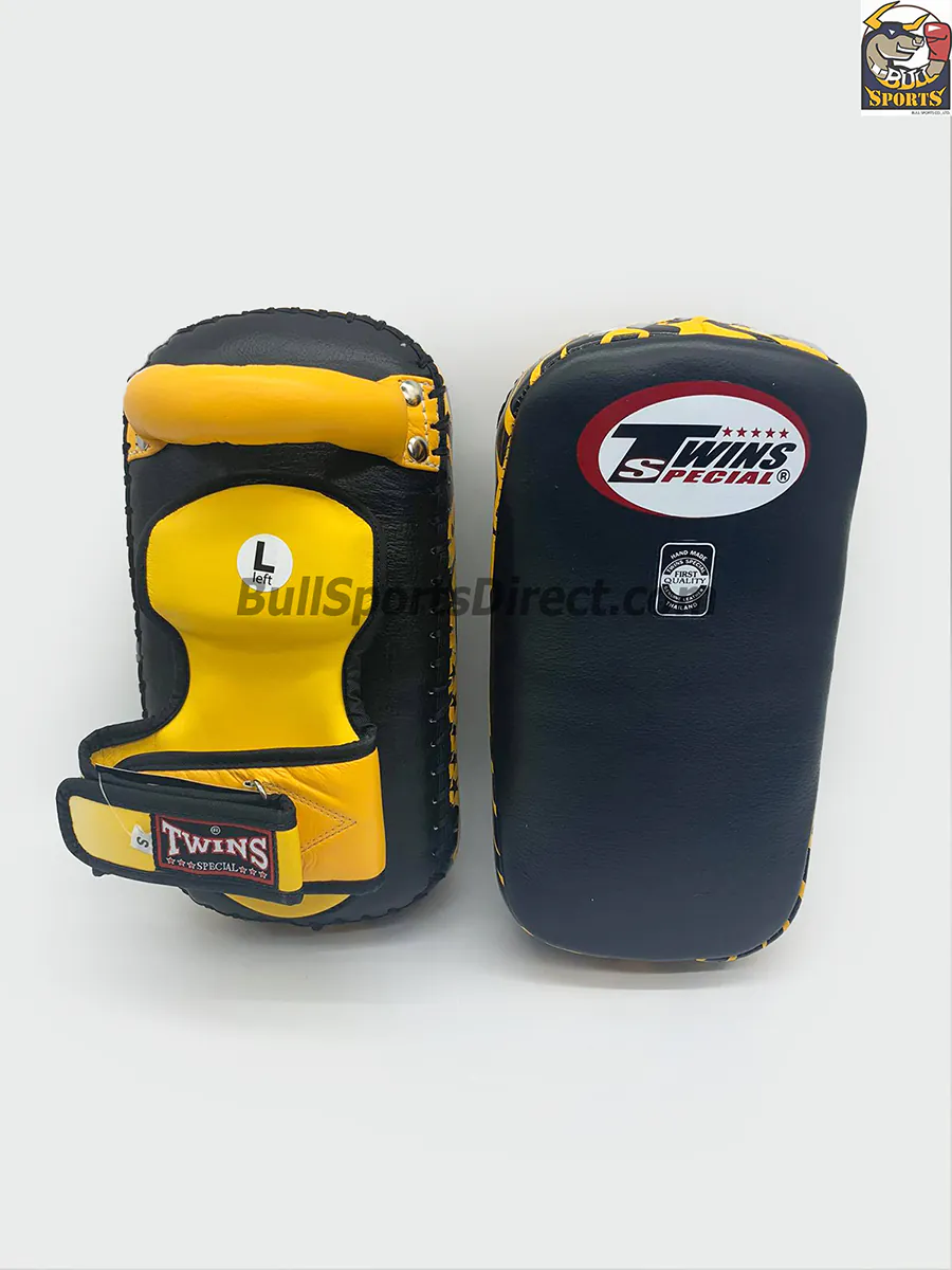 Twins-KPL-12 Deluxe Kicking Pads (38) Twins-KPL-12 Deluxe Kicking Pads Black Yellow