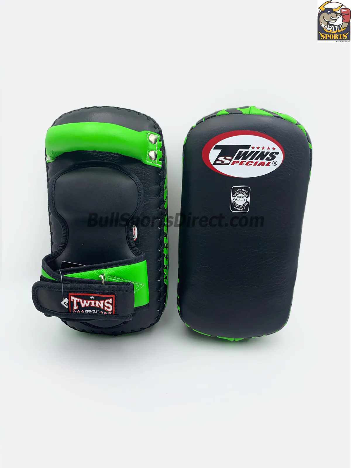 Twins-KPL-12 Deluxe Kicking Pads (10) Twins-KPL-12 Kicking Pads Black Green