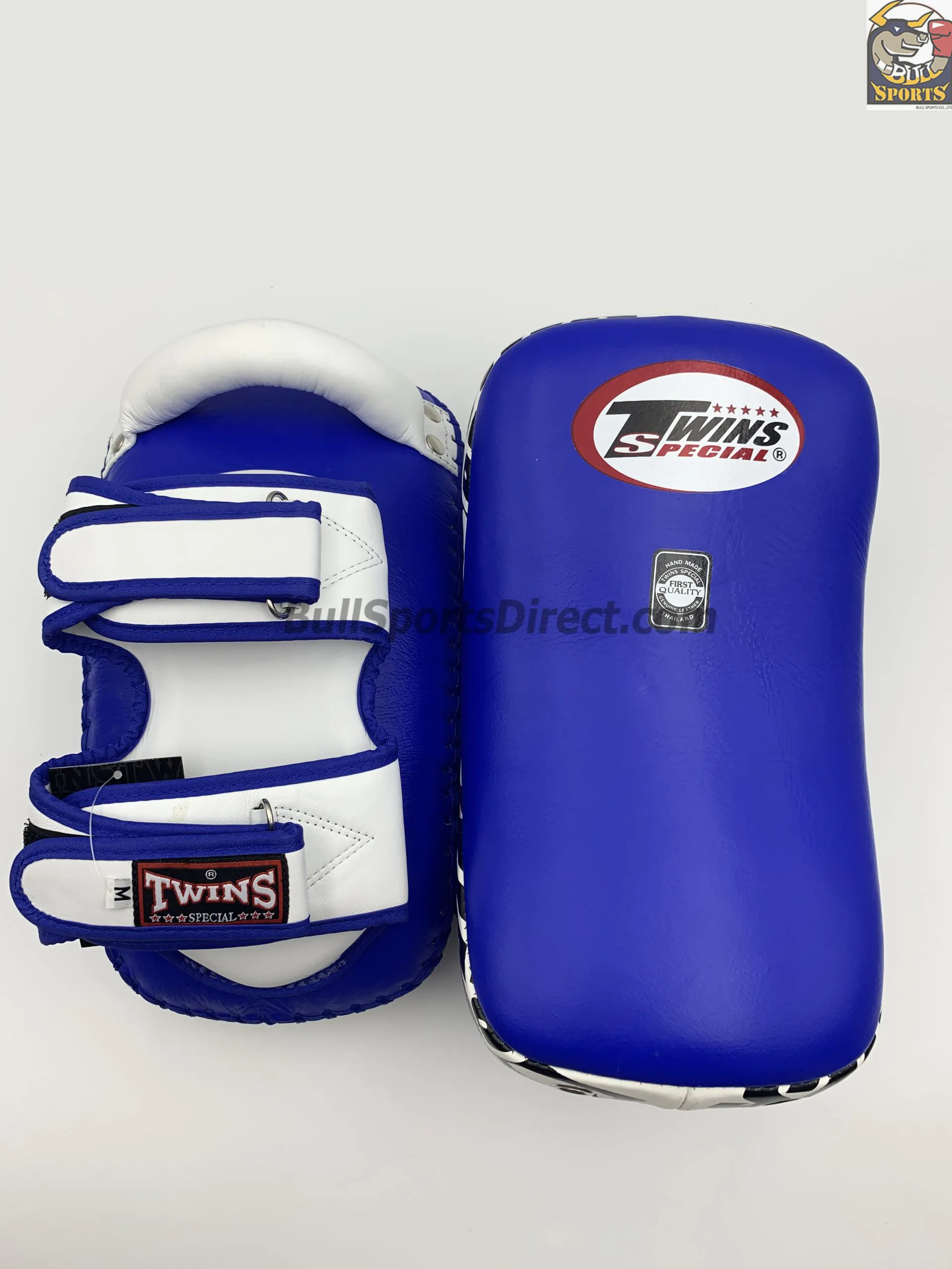 Twins-KPL-12 Deluxe Kicking Pads (23) PL-12 Deluxe Kicking Pads-White Blue