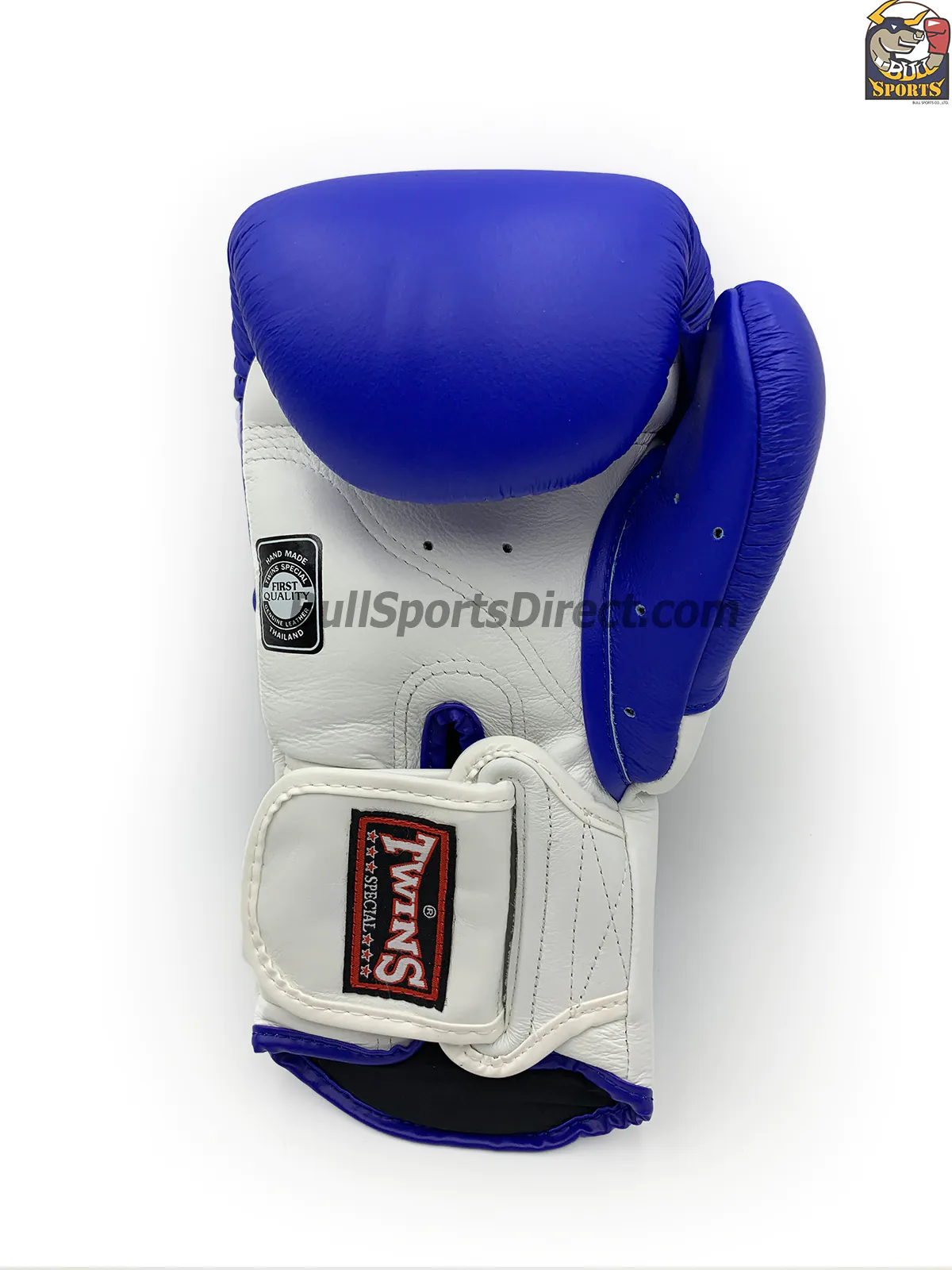 Twins Boxing Gloves – BGVL-6 White Blue (5) Twins BGVL-6 Sparring Gloves - White Blue