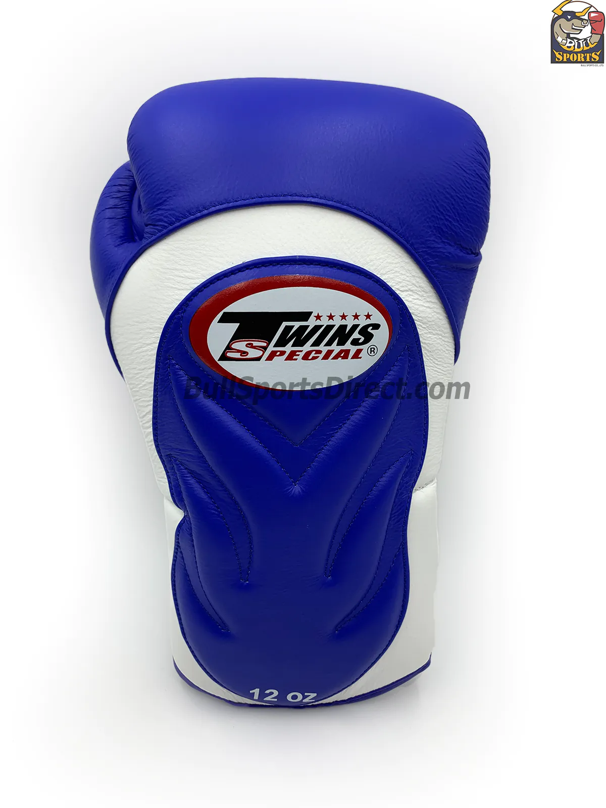 Twins Boxing Gloves – BGVL-6 White Blue (6) Twins BGVL-6 White Blue