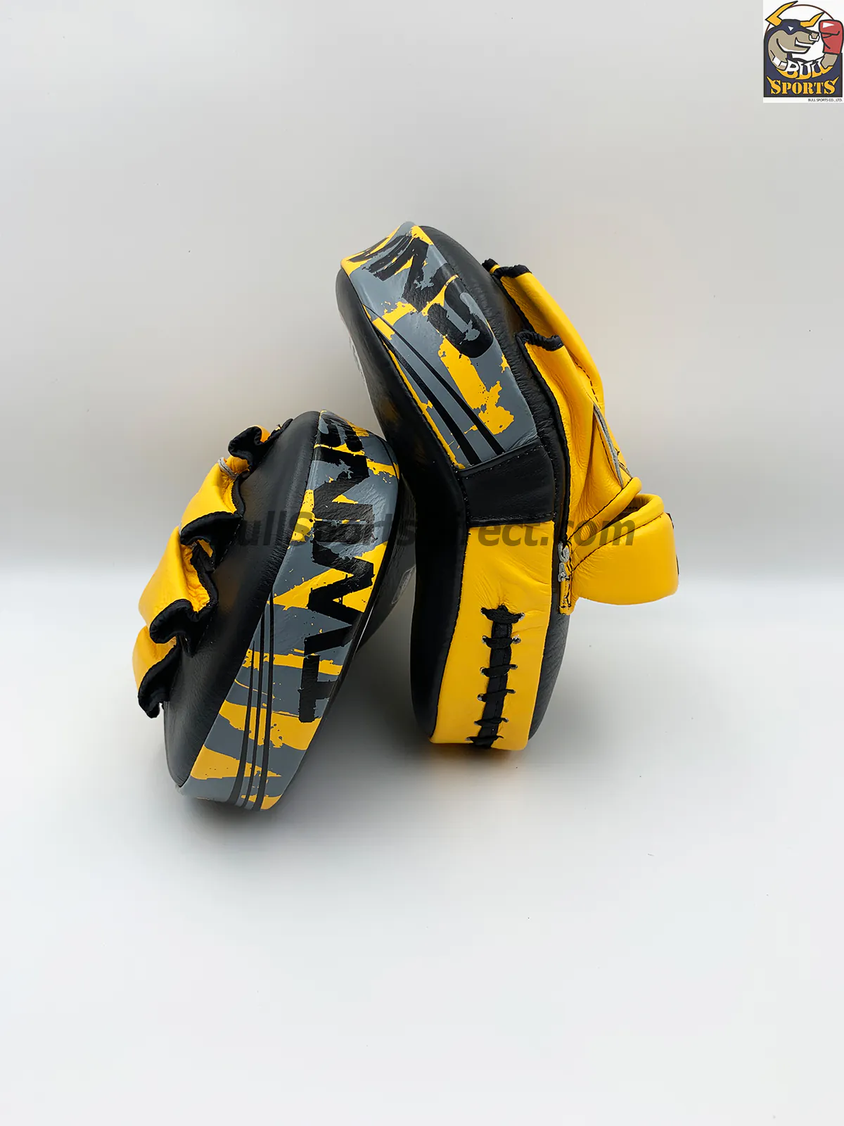 Twins-PML-10 Punching Pads-Curved Twins-PML10 Punching Pads-Black/Yellow