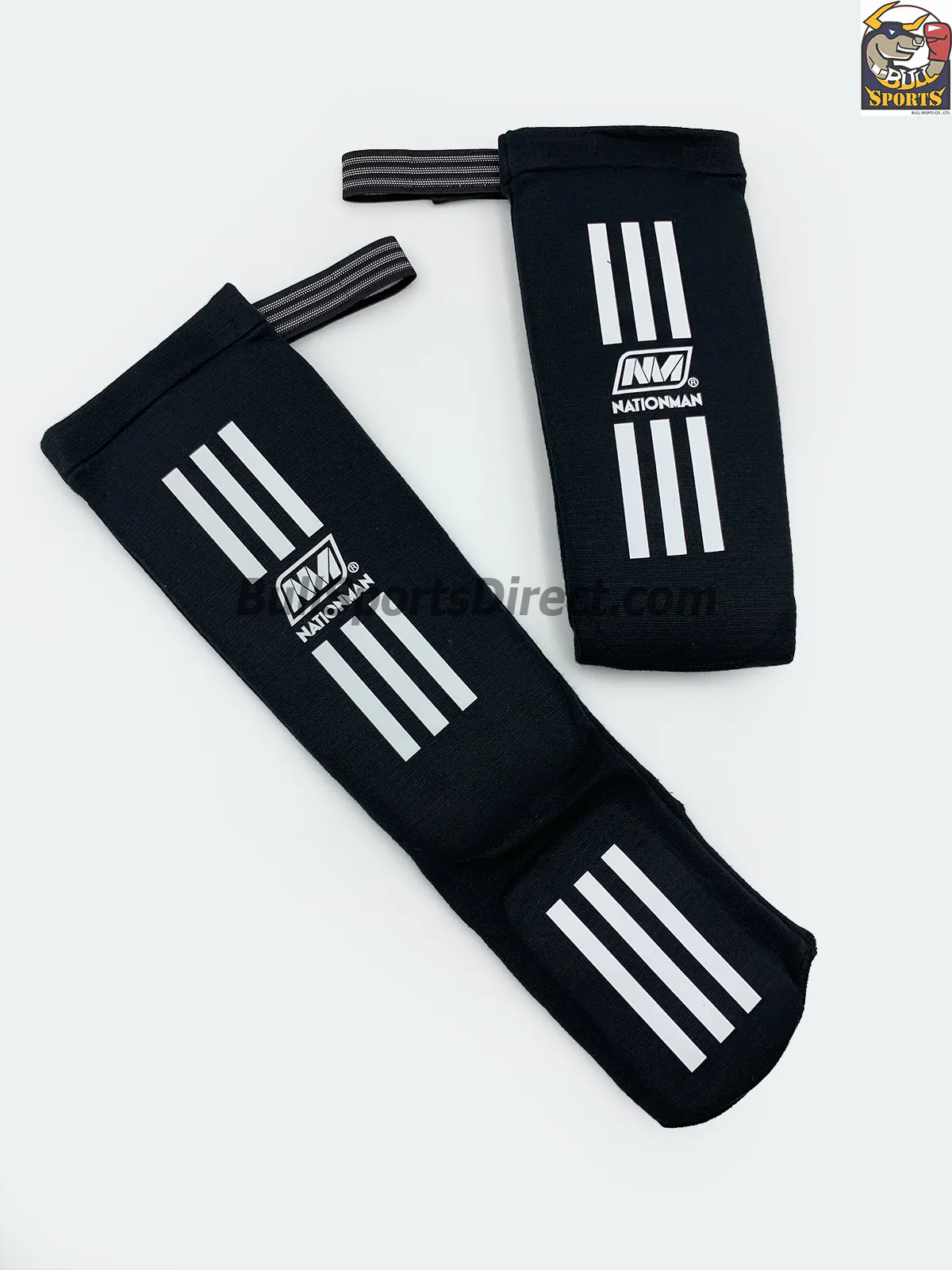 Nationman-Elastic Shin Pads-NMSP Black NMSP Shin Pads Black