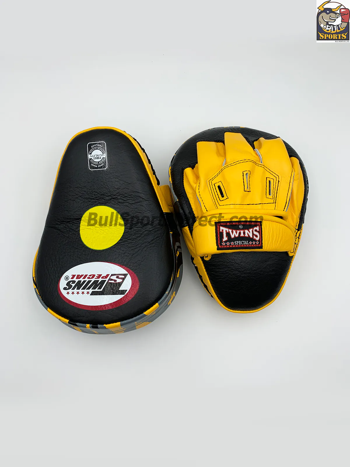 Twins-PML-10 Punching Pads-Curved Twins-PML-10 Black/Yellow