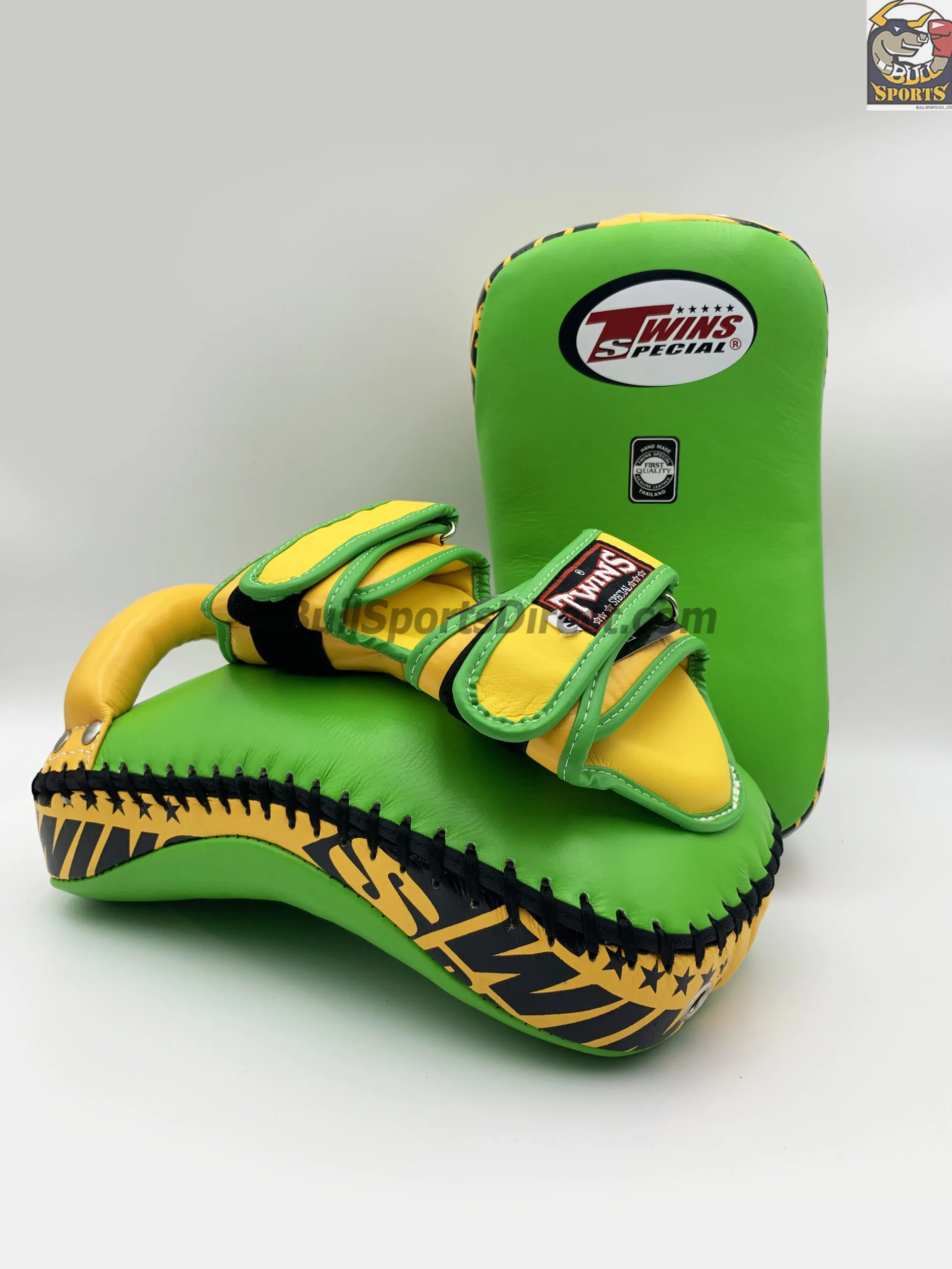 Twins-KPL12 Deluxe Kicking Pads Twins-KPL12 Deluxe Kicking Pads Green Yellow