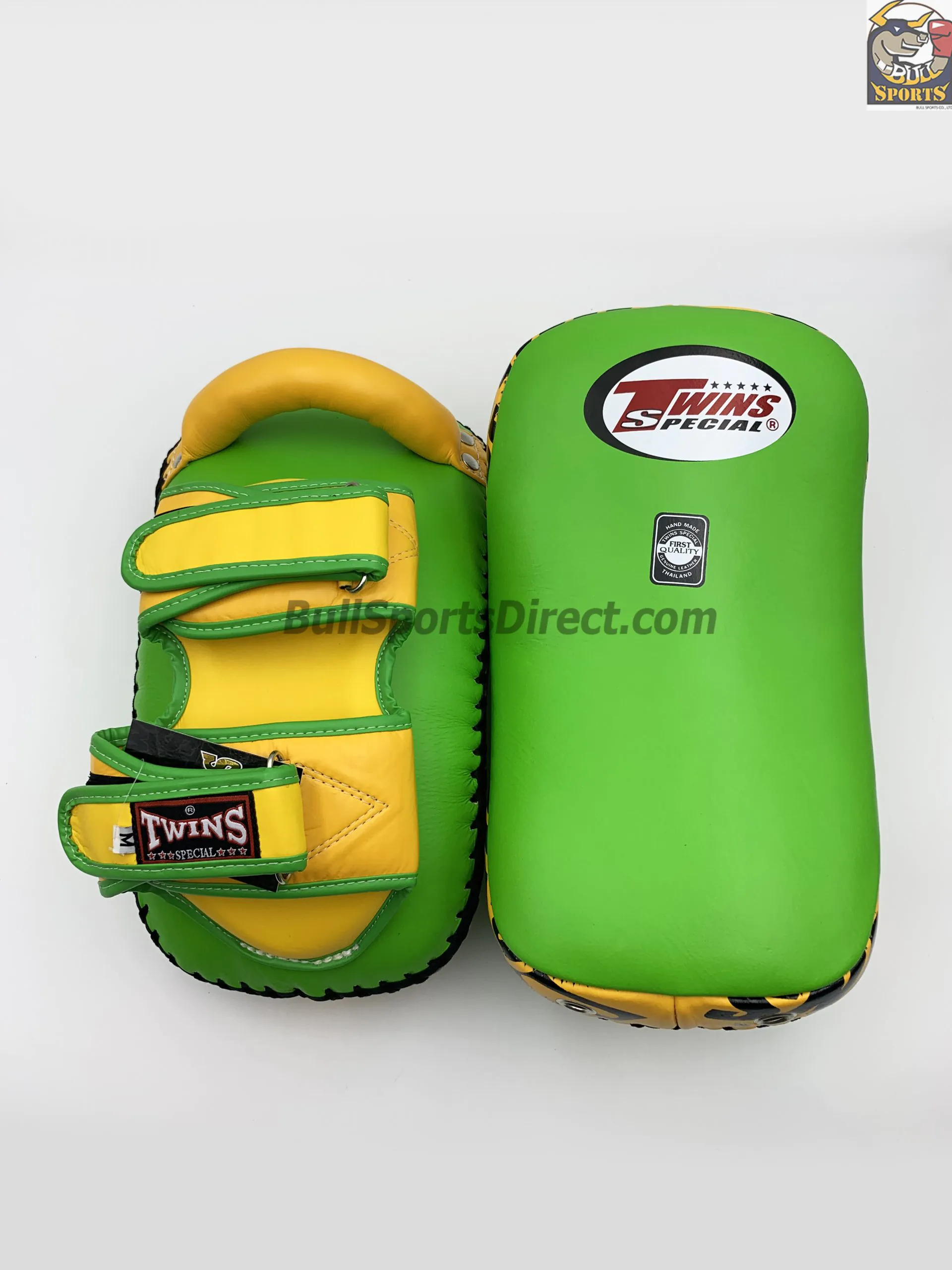 Twins-KPL-12 Deluxe Kicking Pads (28) Twins-KPL-12 Green Yellow