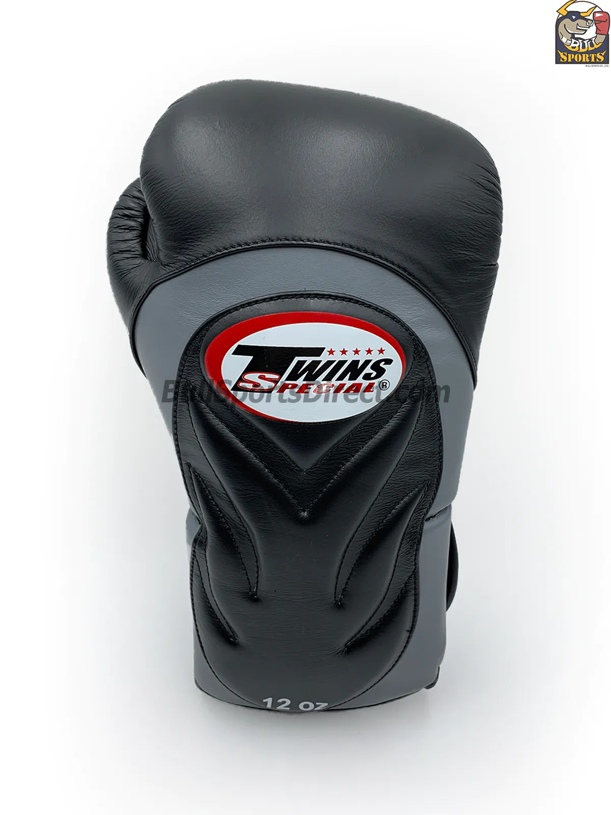 Twins Boxing Gloves – BGVL-6 Grey Black (3) Twins BGVL-6 Grey Black Gloves