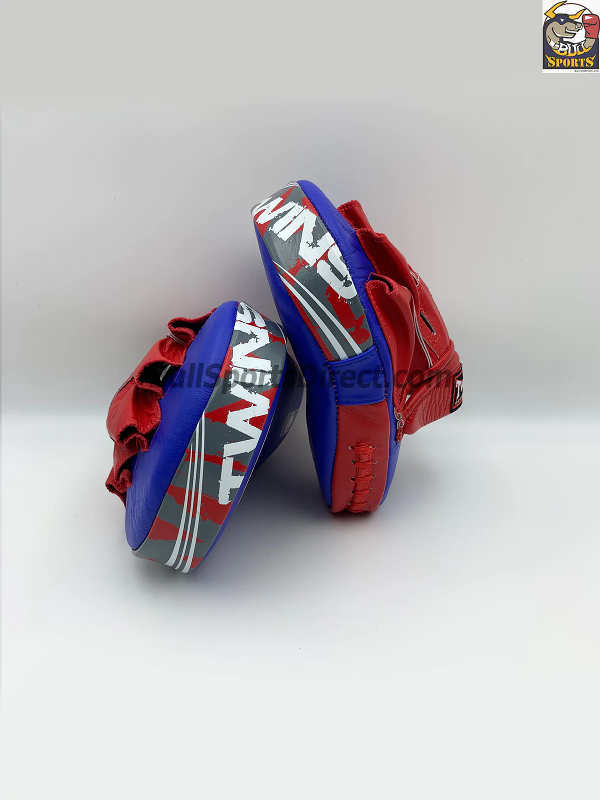 Twins-PML-10 Punching Pads-Curved Twins-PML10 Punching Pads-Blue/Red