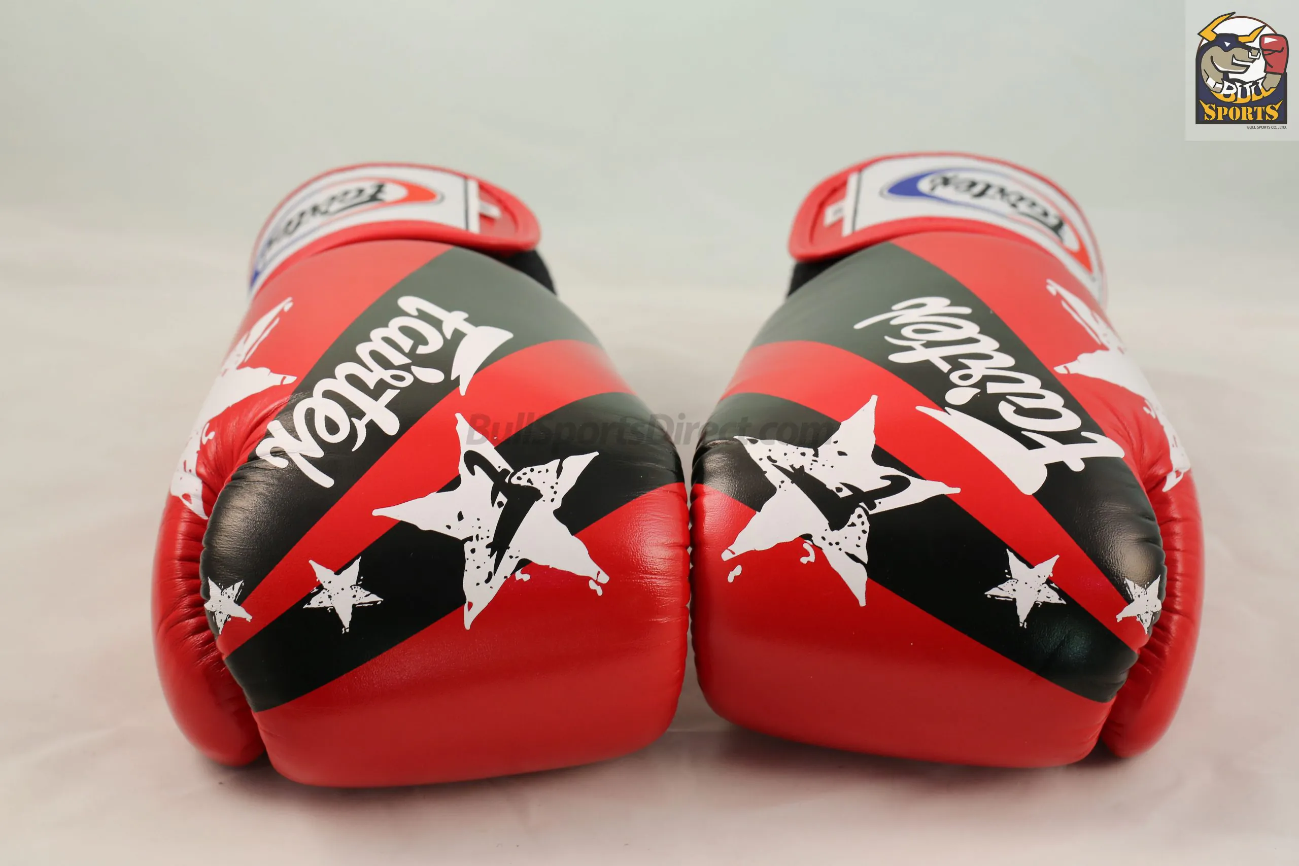 Fairtex BGV1 Red Nation (2) Fairtex Boxing Gloves Red Nation Print BGV1