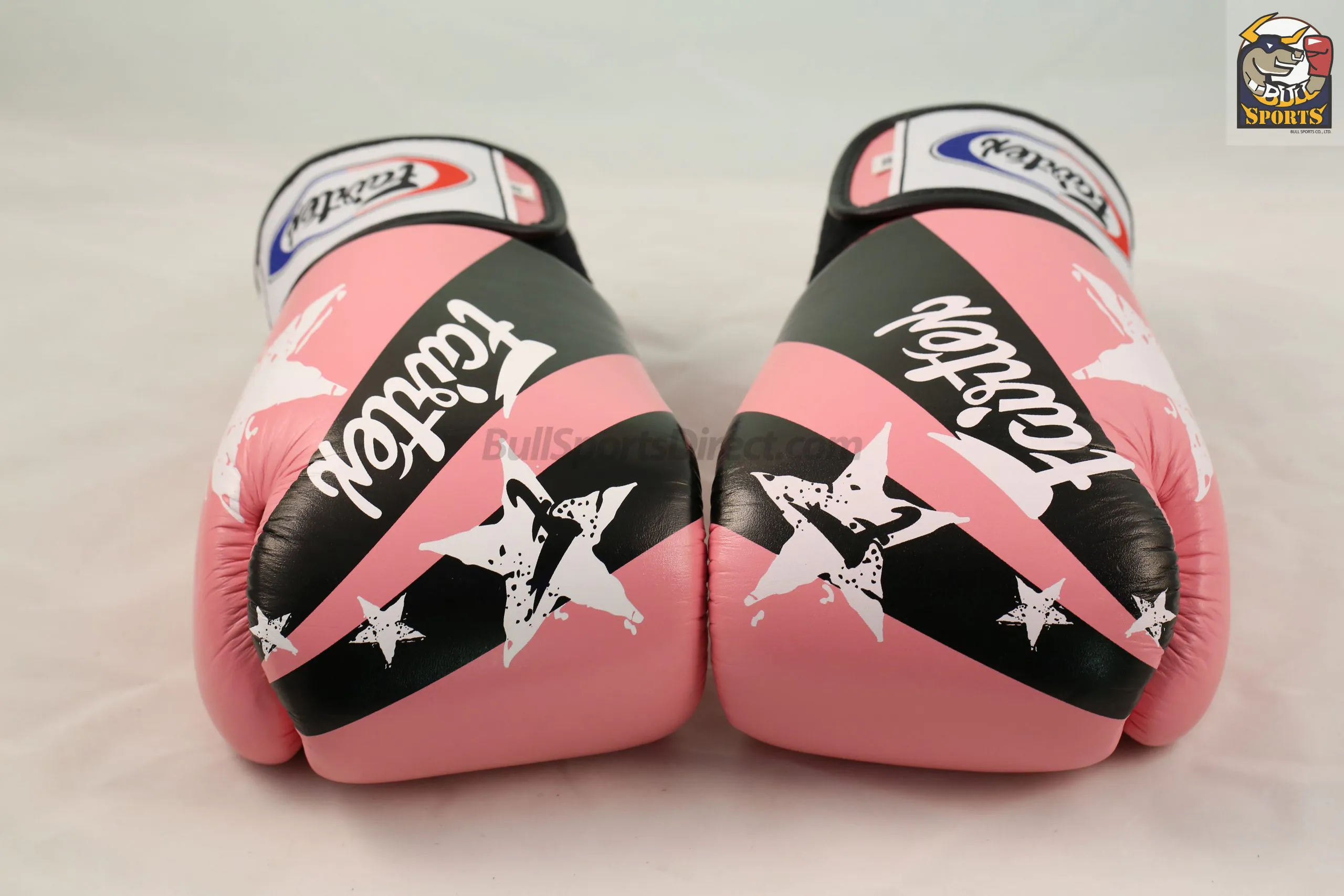 Fairtex BGV1 Pink Nation (2) Fairtex Boxing Gloves Nation Print Pink Tight Fit