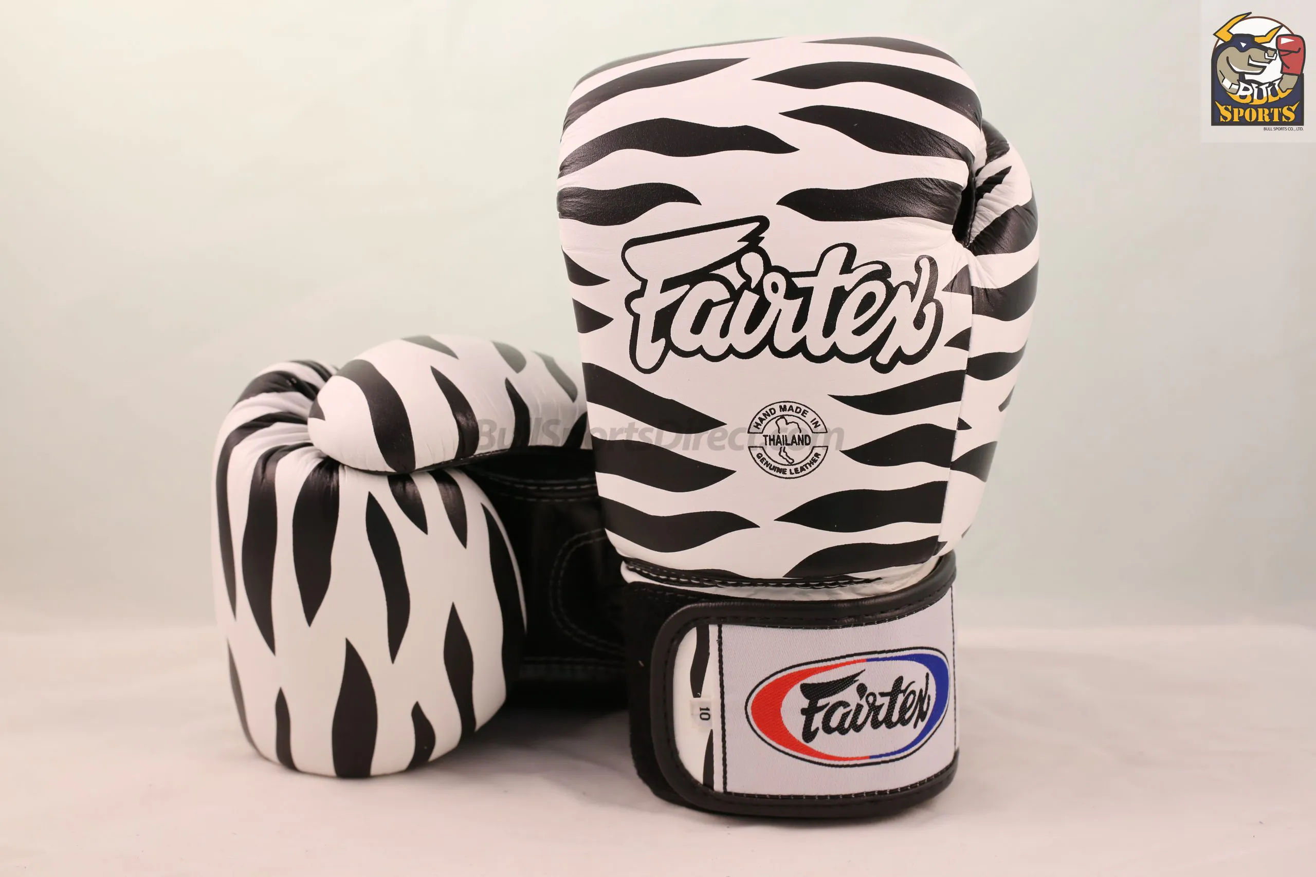 Fairtex BGV1 Zebra White Boxing Gloves Fairtex Gloves BGV1 Zebra White