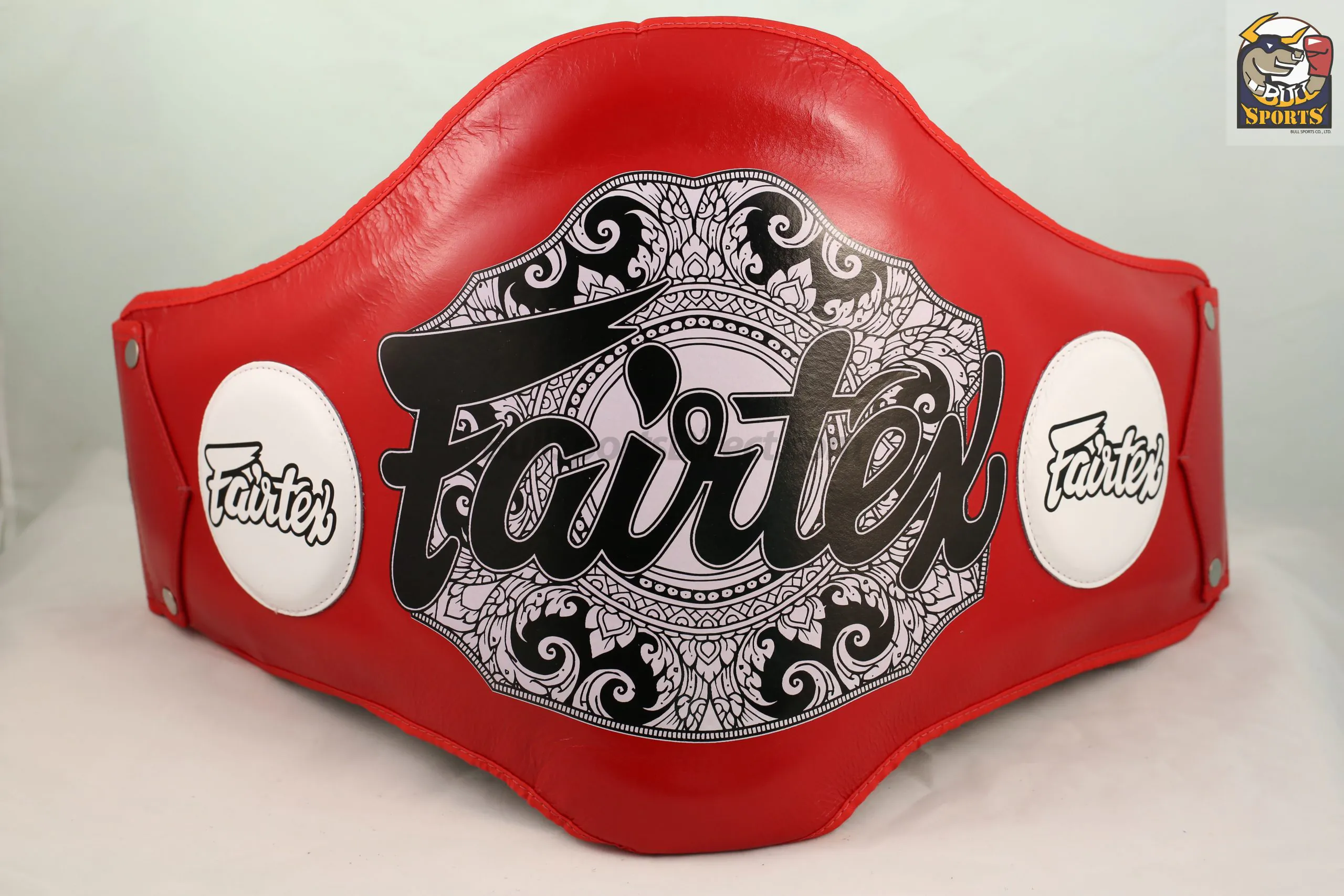 Fairtex-BPV2 Belly Pad Red (1) BPV2 Belly Pad Red-Fairtex