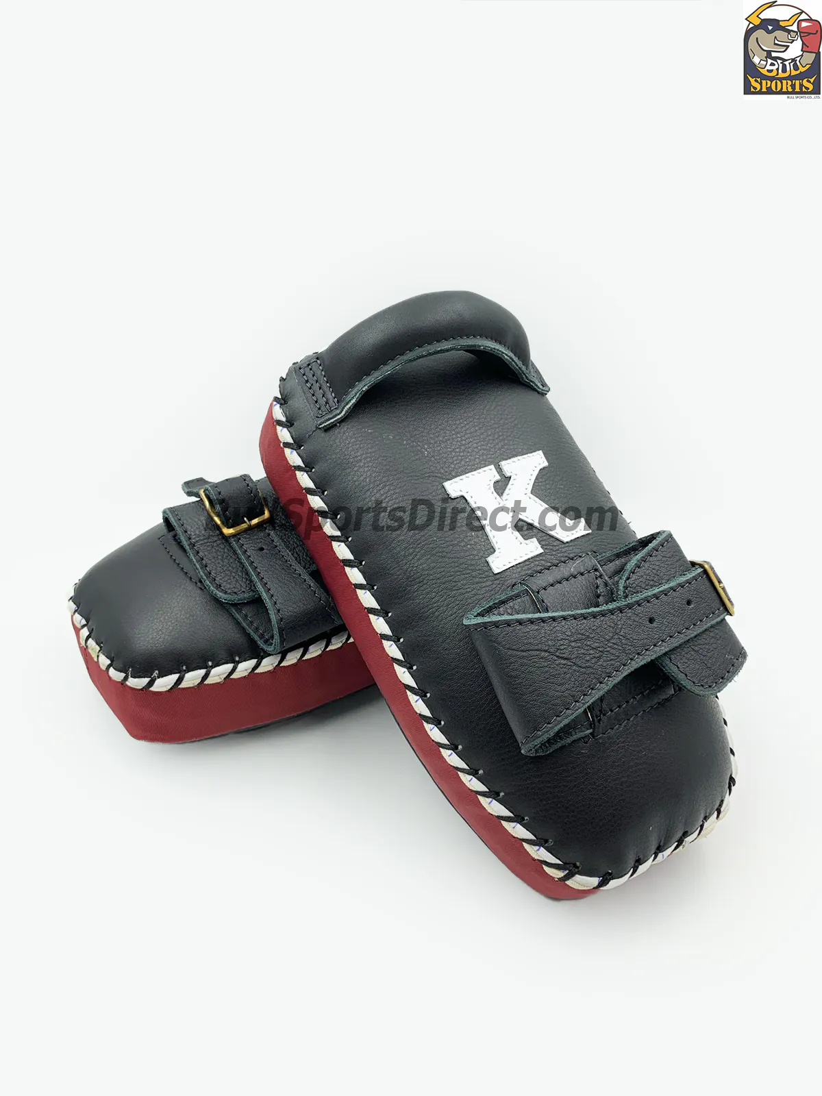K Kick Pads – Single Strap-Black Burgundy