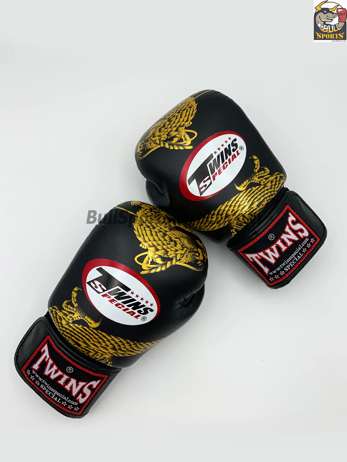 Twins Boxing Gloves-FBGV-23 Black-Gold (1) Twins Boxing Gloves-FBGV-23 Dragon Body Black-Gold