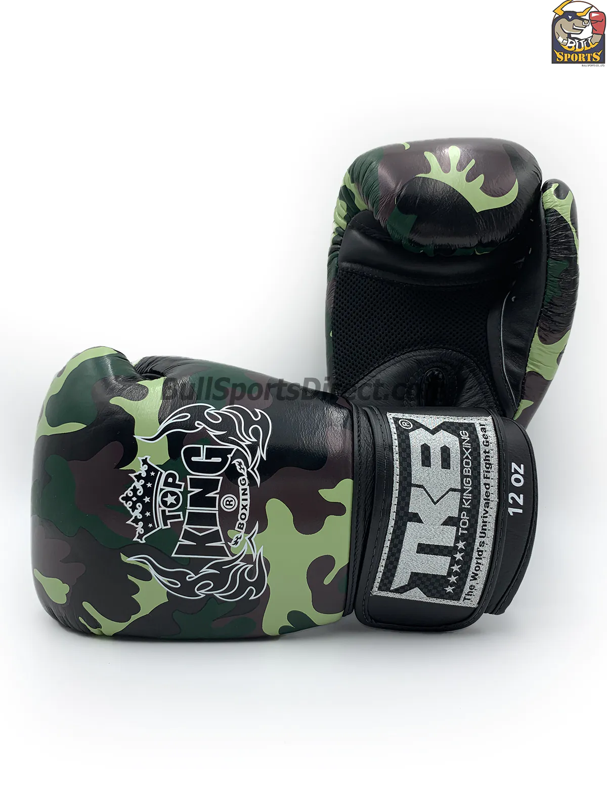 Top King Boxing Gloves Army series Green Top King Boxing Gloves Army series