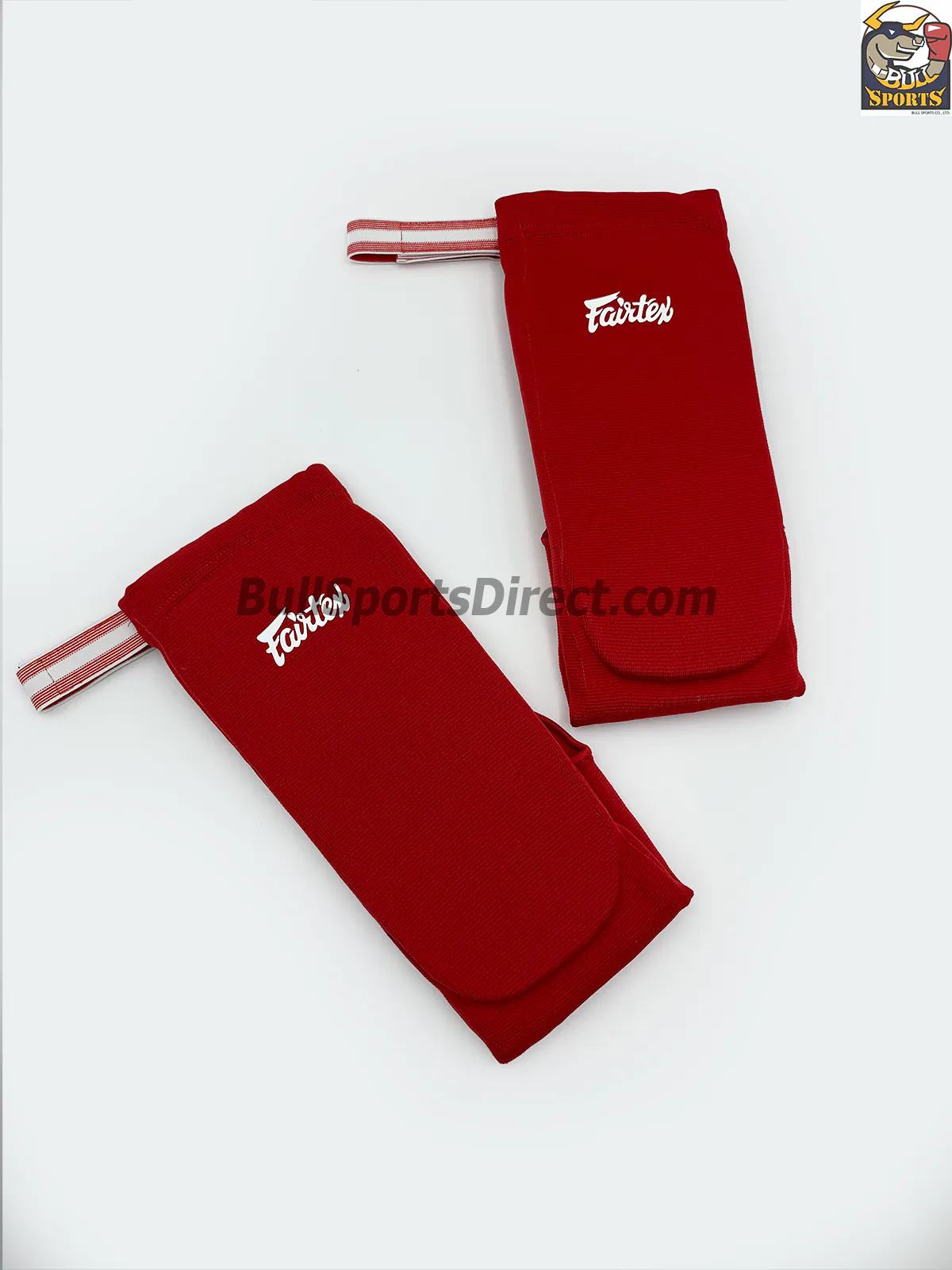 Fairtex-Elastic Shin Pads-SPE1 Red Elastic Shin Pads-SPE1 Red